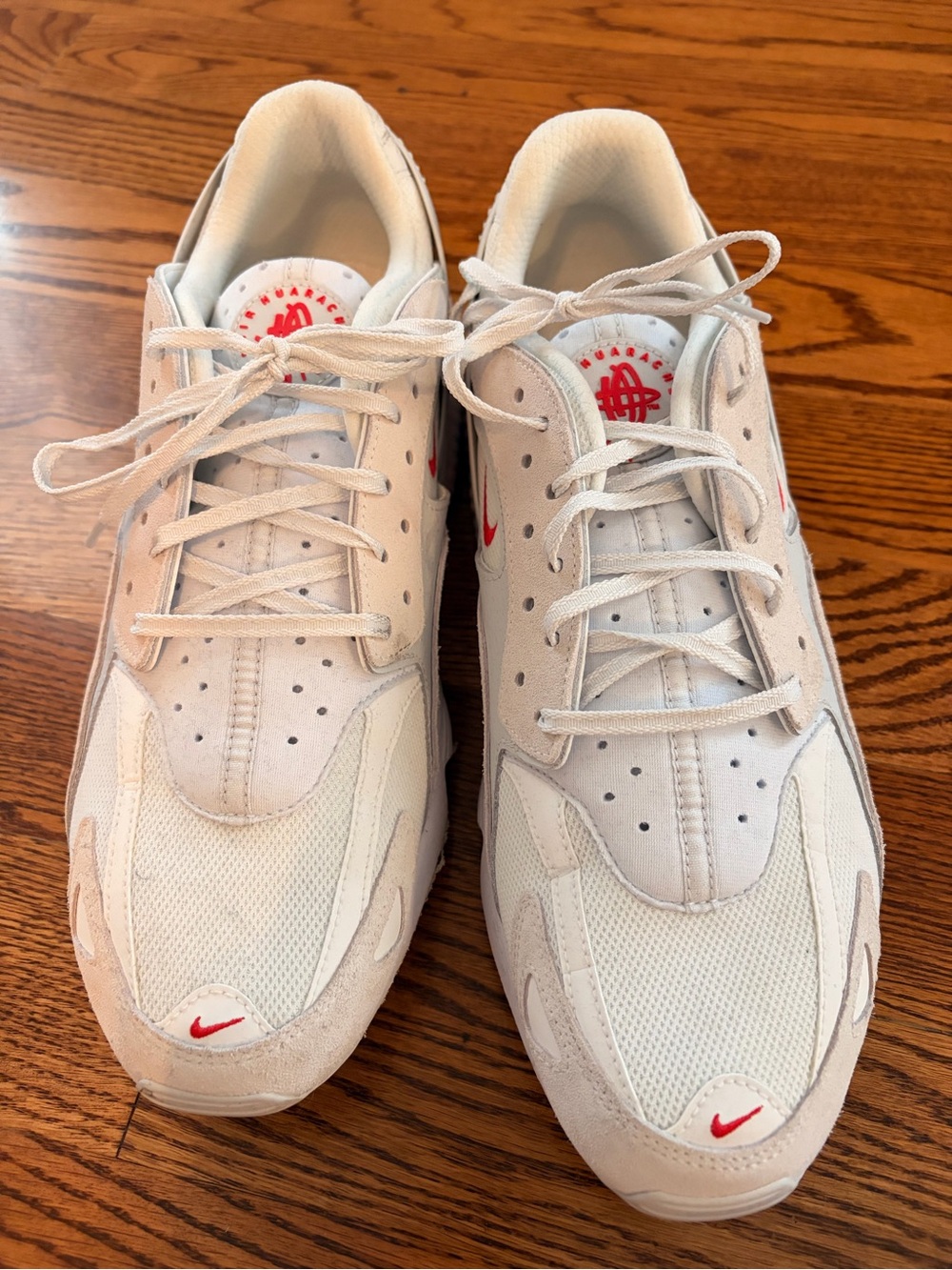 Nike Air Men’s White and Red Sneakers